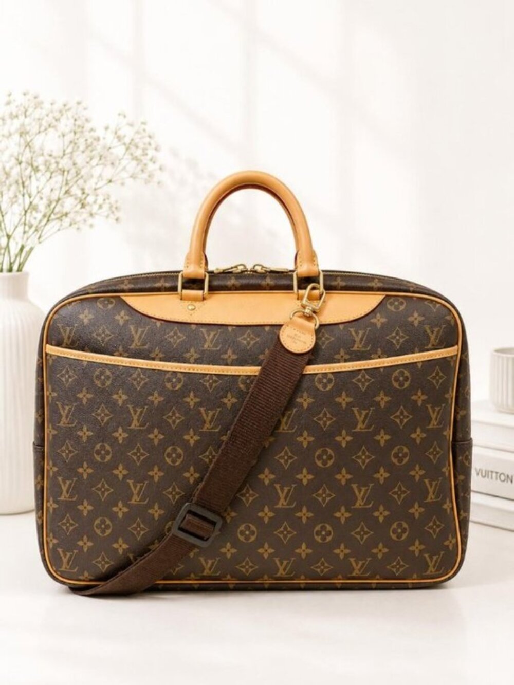 Authentic Louis Vuitton Alize 24H Monogram Travel Bag | Luxury Cheaper